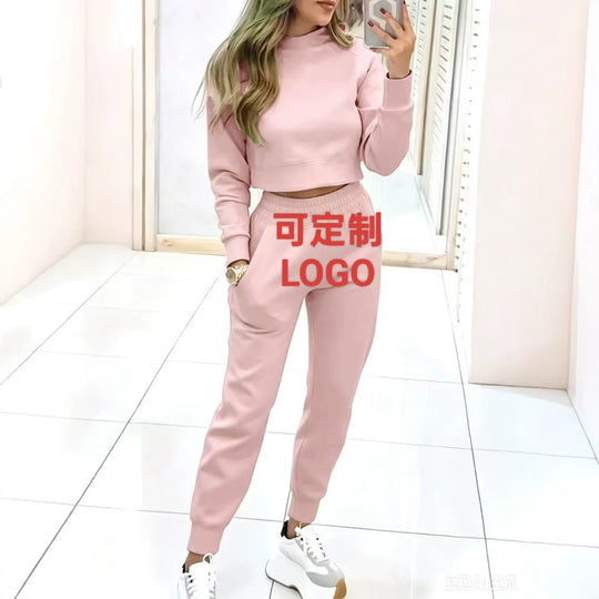 Damen Modischer Sweater und Jogginghose Set Shop Nory