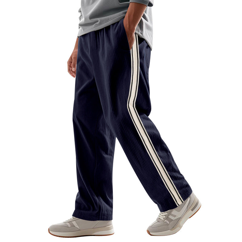 Herren Sportliche Freizeithose mit seitlichen Streifen