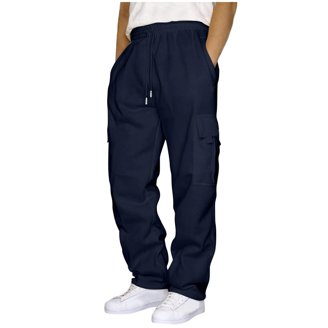 Herren heavy-duty Utility-Freizeithose mit Kordelzug, aufgesetzten Cargotaschen und relaxed Fit Shop Nory