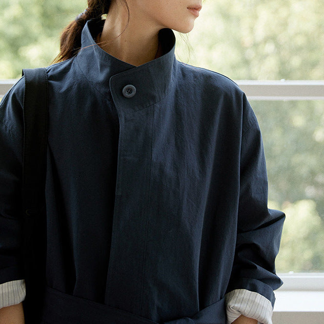Damen Urbaner Lange Trenchcoat Shop Nory