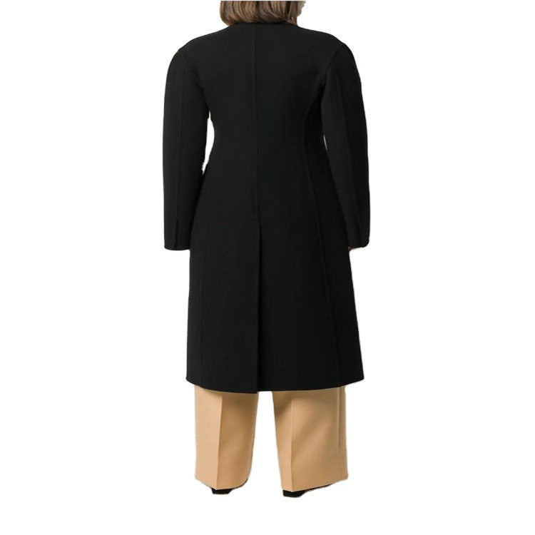 Damen Einreihiger Midimantel im Clean‑Tailoring mit dezenten Metallknöpfen und taillierter Naht Shop Nory