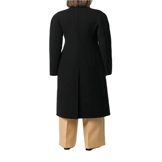 Damen Einreihiger Midimantel im Clean‑Tailoring mit dezenten Metallknöpfen und taillierter Naht Shop Nory