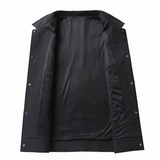 Herren Leichte technische Coachjacke mit Ripstop-Struktur, Druckknöpfen und aufgesetzten Taschen Shop Nory