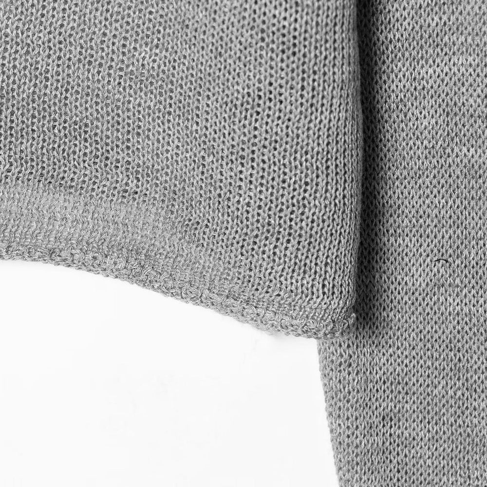 Damen Zweiteiliges Feinstrick-Set mit luftigem Rundhalsausschnitt, weiter Plissee-Optik-Hose und dekorativem Rocküberwurf Shop Nory