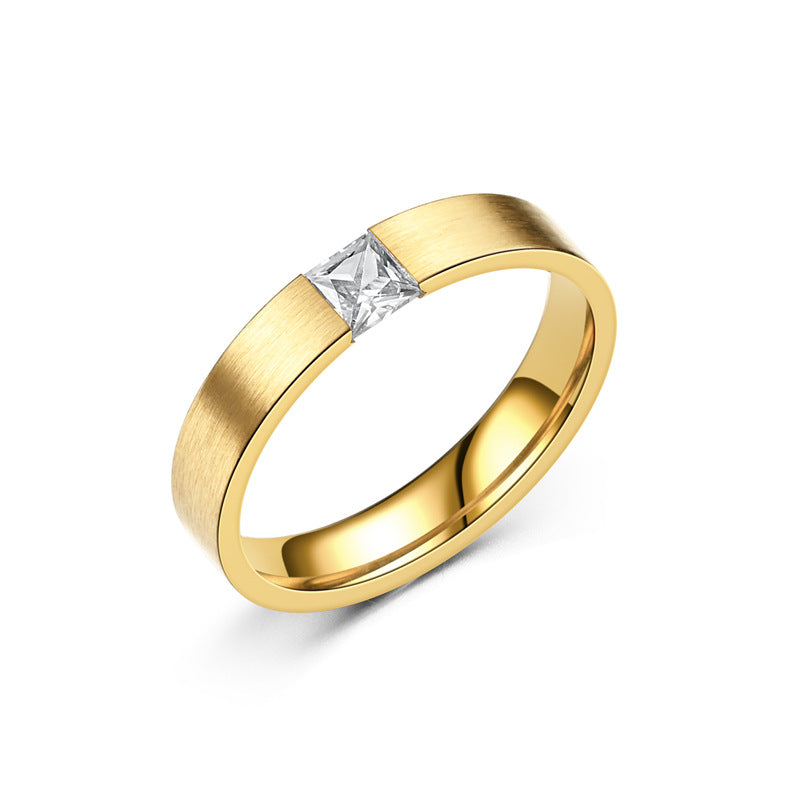 Herren Schmuckring mit elegantem Zirkonia-Besatz und modernem Design Shop Nory