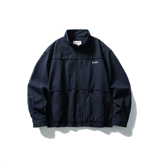 Unisex Boxy-Übergangsblouson mit Stehkragen, verdecktem Reißverschluss und elastischem Saum Shop Nory