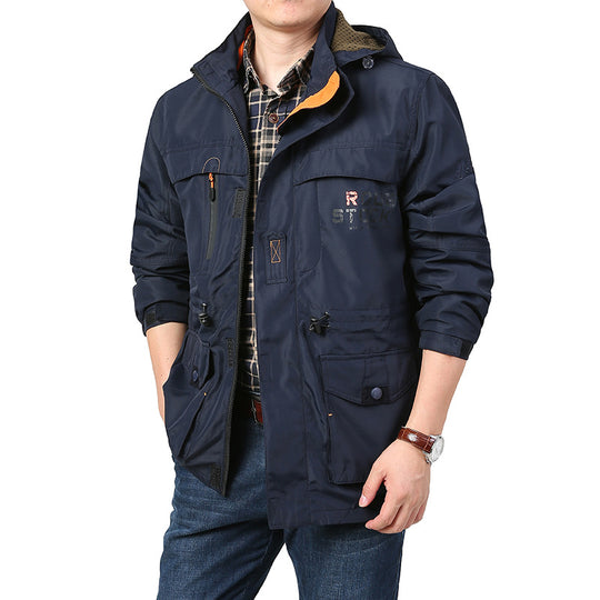 Herren Praktische Übergangsjacke mit mehreren Taschen Shop Nory