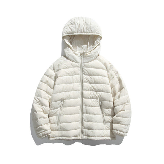 Unisex Ultraleichte gesteppte Kapuzenjacke mit Thermofüllung und Reißverschlusstaschen Shop Nory