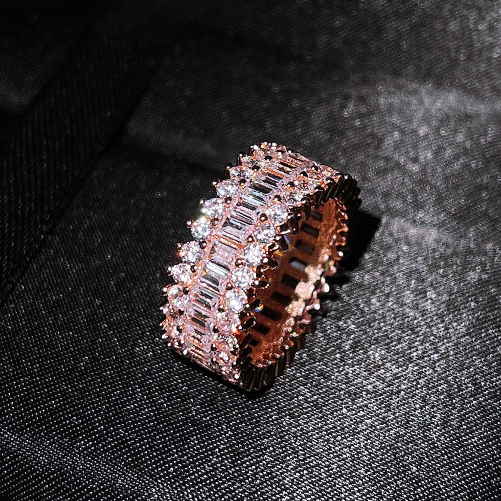 Damen Glänzender Ring mit Kristallen Shop Nory