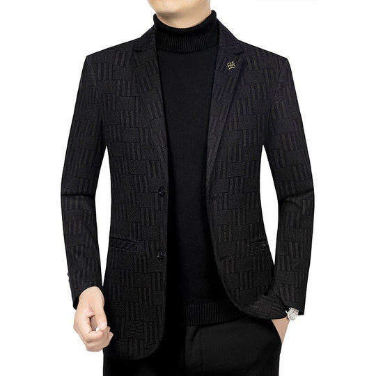 Herren Modernes Einreihiges City-Blazer mit aufgesetzten Taschen und leichter Halbfütterung Shop Nory