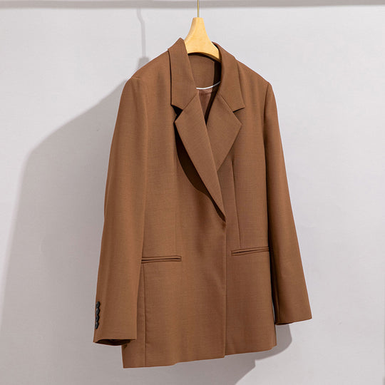 Damen Longline-Blazer mit verdeckter Knopfleiste und schmaler Silhouette Shop Nory
