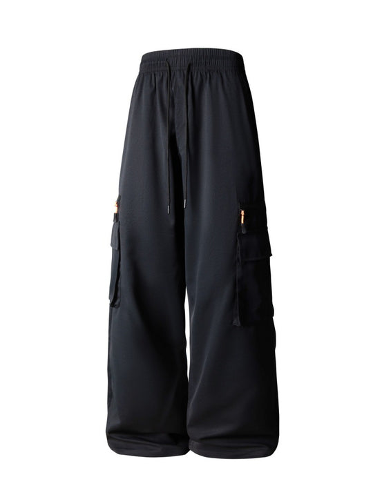 Herren Weite Cargo-Hose im Oversize-Schnitt mit elastischem Tunnelzugbund und Multifachtaschen Shop Nory