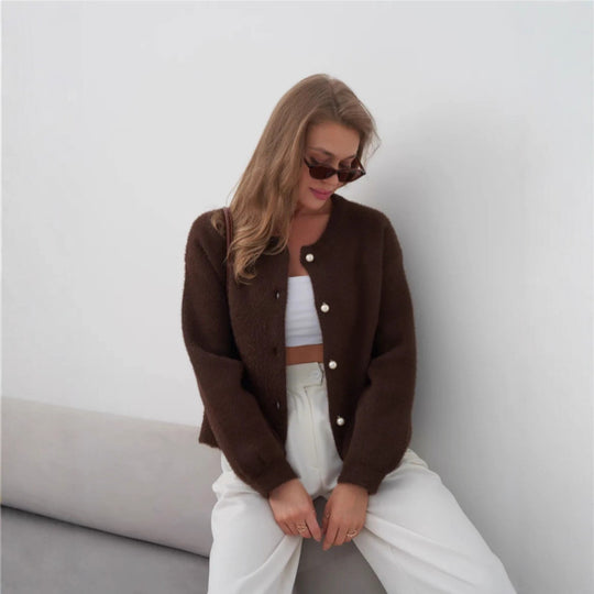 Damen Modische Strickjacke Shop Nory