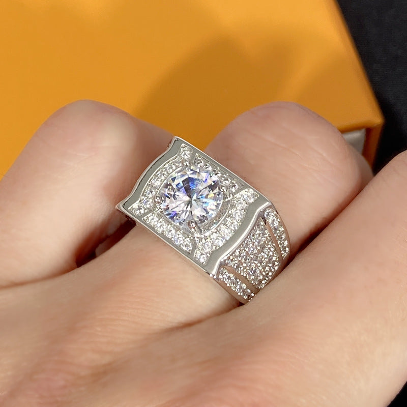 Damen eleganter Silberring mit funkelndem Zirkonia Shop Nory