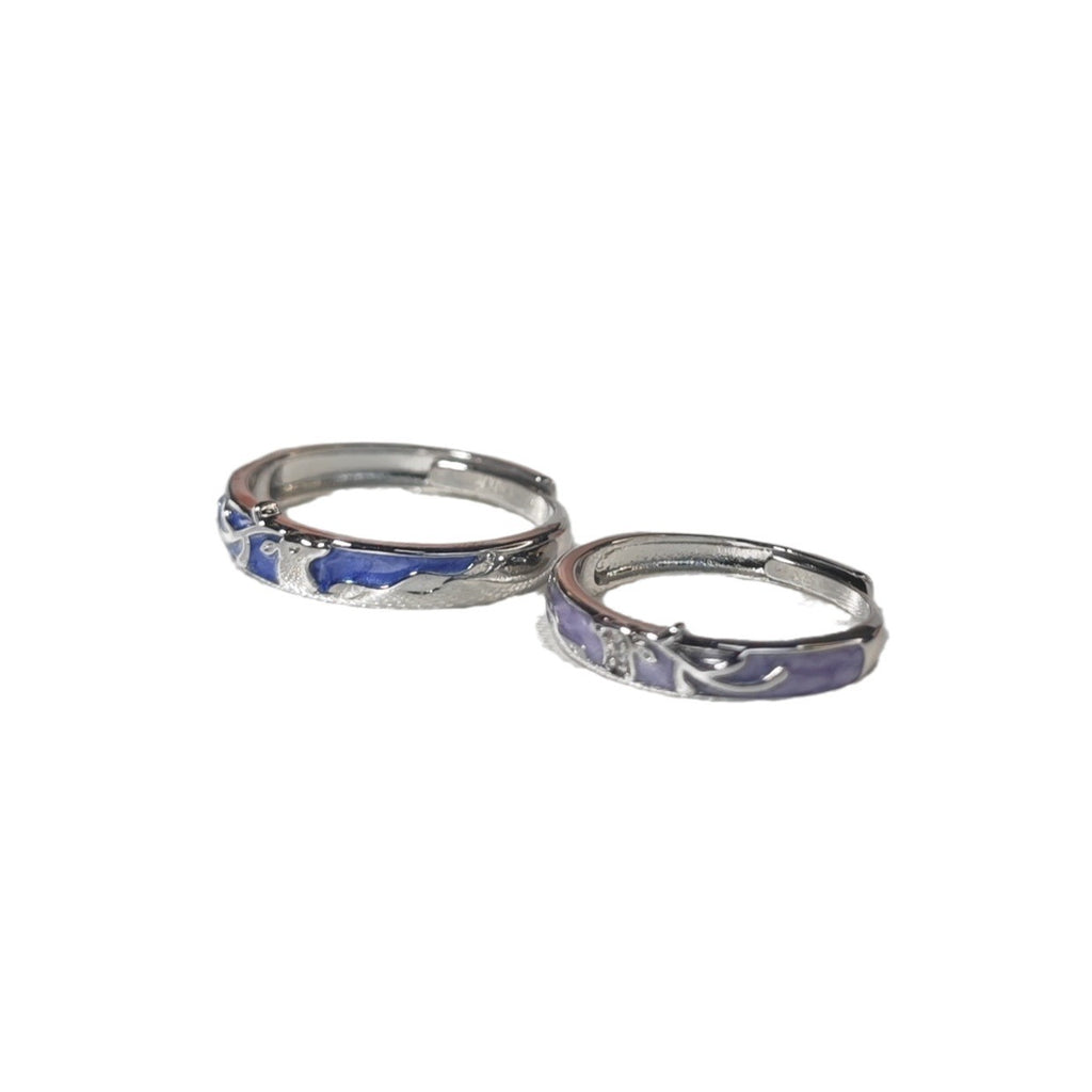 Damen Ring mit kunstvollem Design und elegantem blauen Akzent Shop Nory