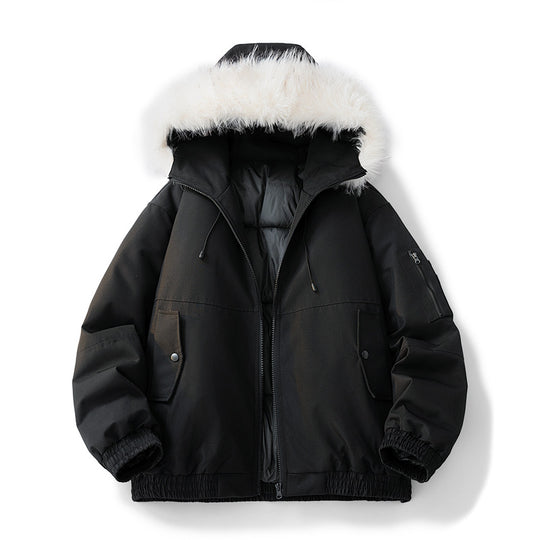 Damen Modische Winterjacke mit abnehmbarem Kunstfellkragen Shop Nory