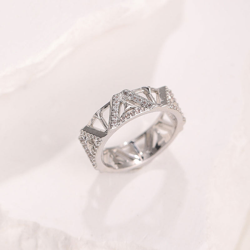 Damen Designer-Ring mit kunstvollem Musterspiel Shop Nory
