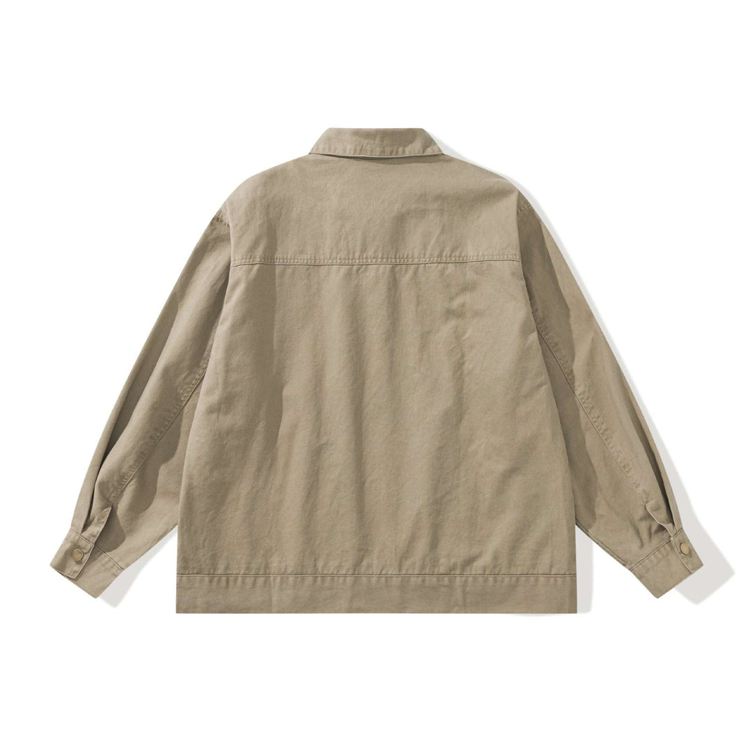 Unisex Boxy-Workerjacke aus robustem Twill mit Metallreißverschluss und Multitaschen Shop Nory