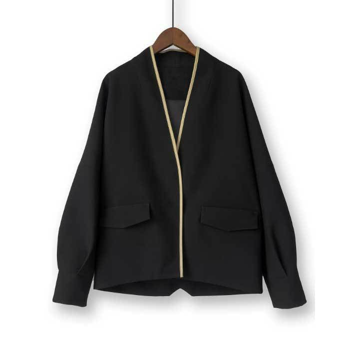 Damen Modische Blazerjacke mit eleganter Paspel Shop Nory