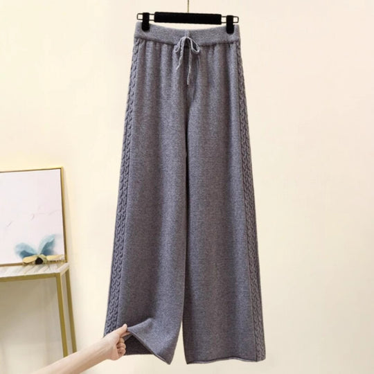 Damen Hochwertige weite Strickhose Shop Nory