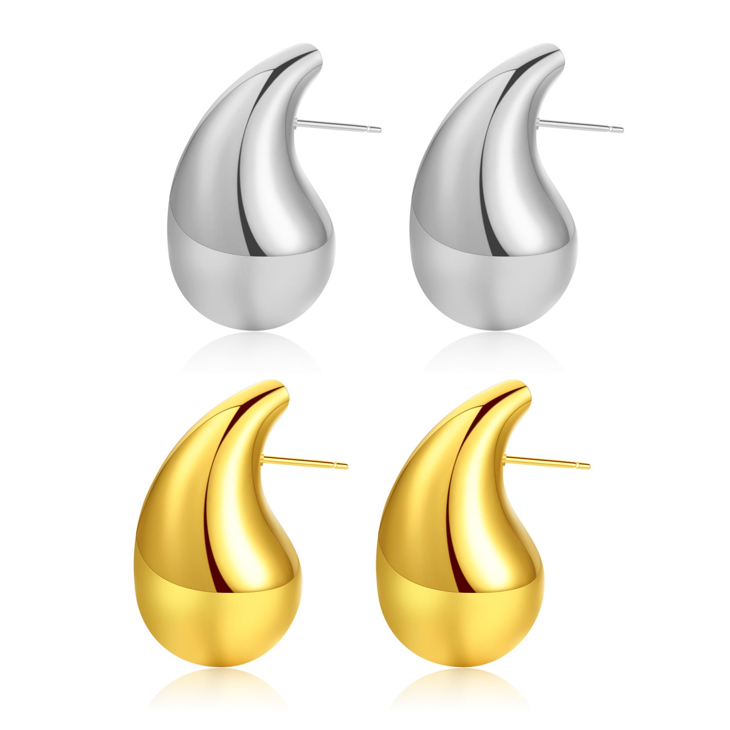 Damen Ohrstecker im eleganten Tropfen-Design Shop Nory