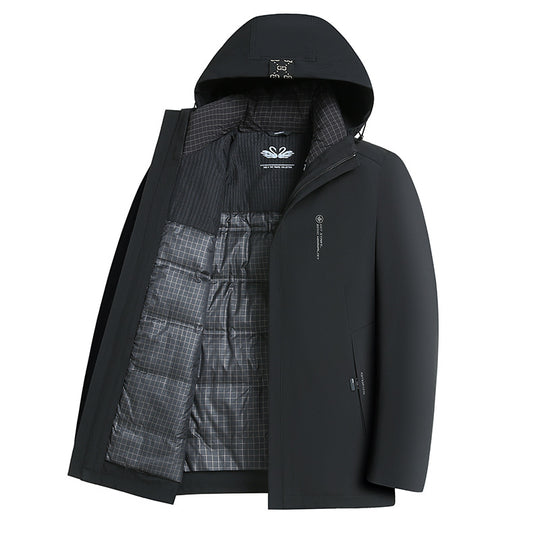Herren Softshell-Parka mit gesteppter Thermofütterung und Kapuze Shop Nory