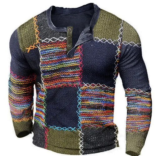 Herren Sportliches Langarmshirt mit Knopfleiste Shop Nory