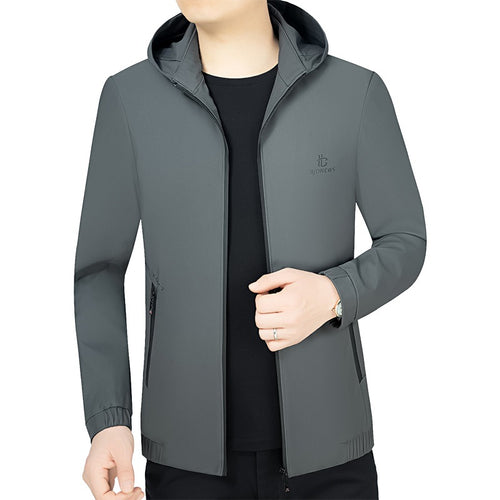 Herren Kapuzen-Softshelljacke mit wind- und wasserabweisender Membran und Reißverschlusstaschen Shop Nory