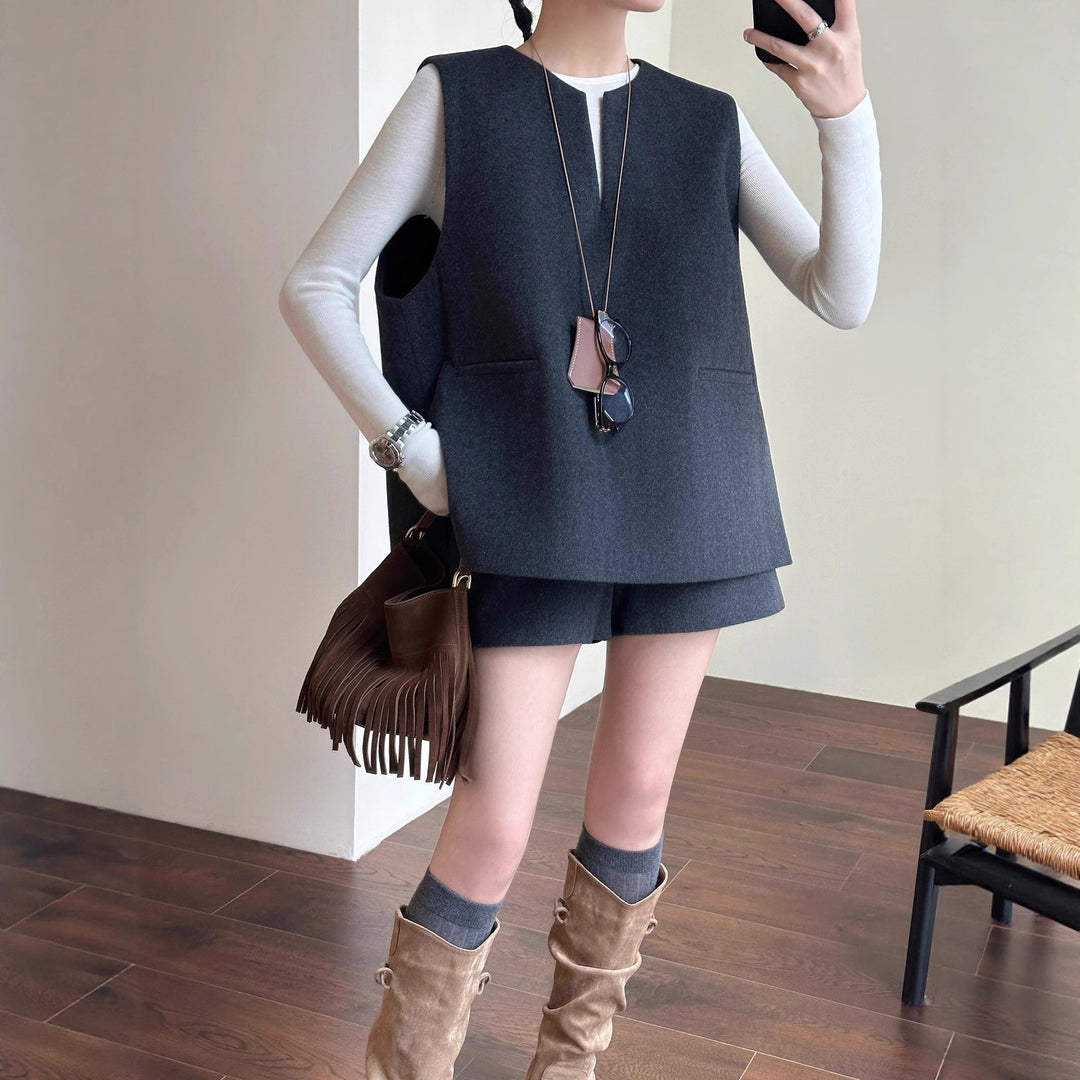 Damen Elegante Weste aus feinem Stoff Shop Nory