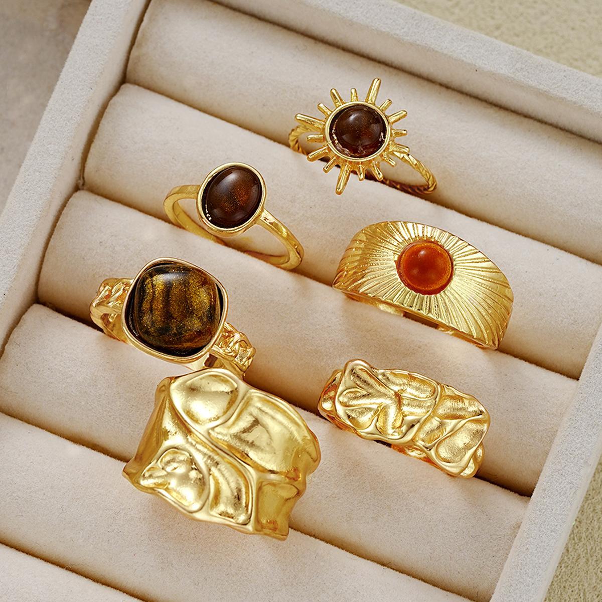 Damen Ring-Set mit künstlerischen und skulpturalen Designs Shop Nory