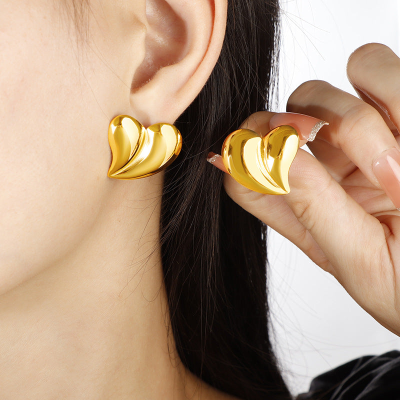 Damen stilvolle Ohrstecker im eleganten Muschel-Design Shop Nory