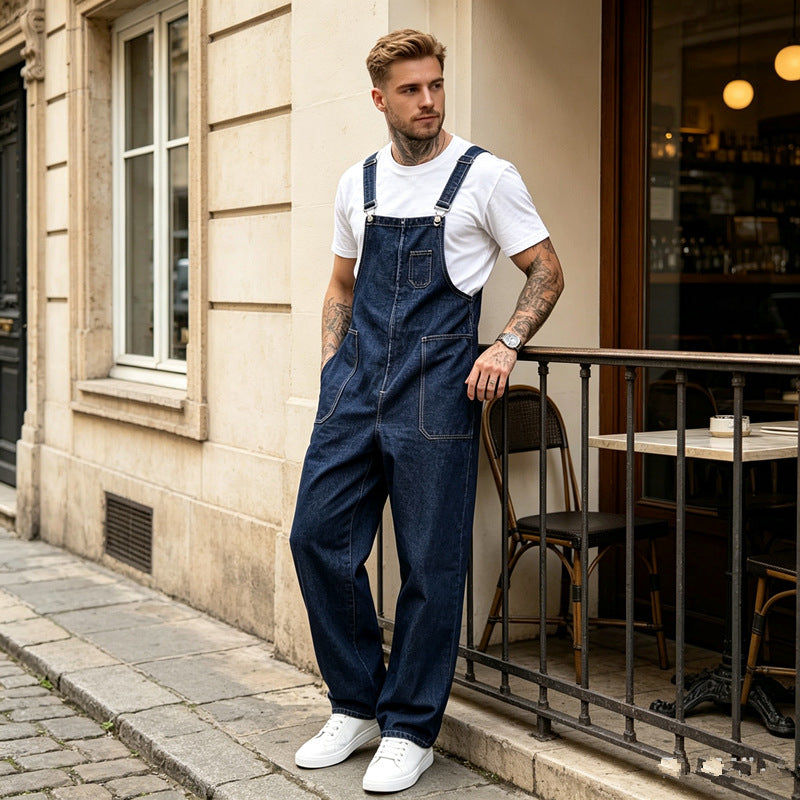 Herren Modische Denim-Latzhose Shop Nory