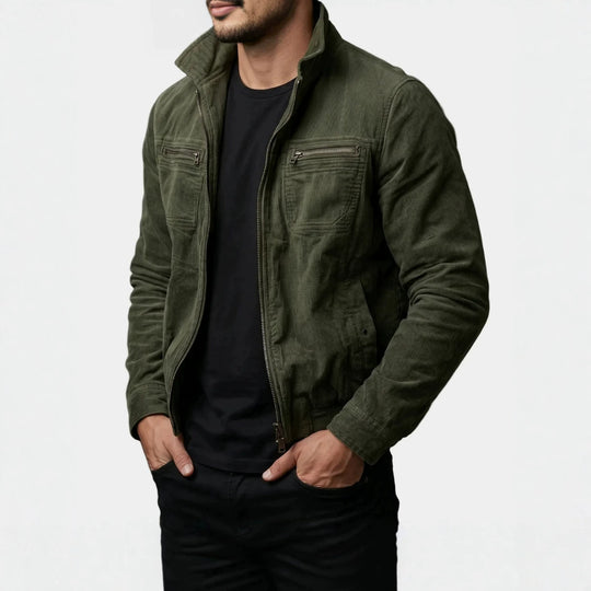 Herren Modische Übergangs-Utility-Jacke mit Reißverschluss