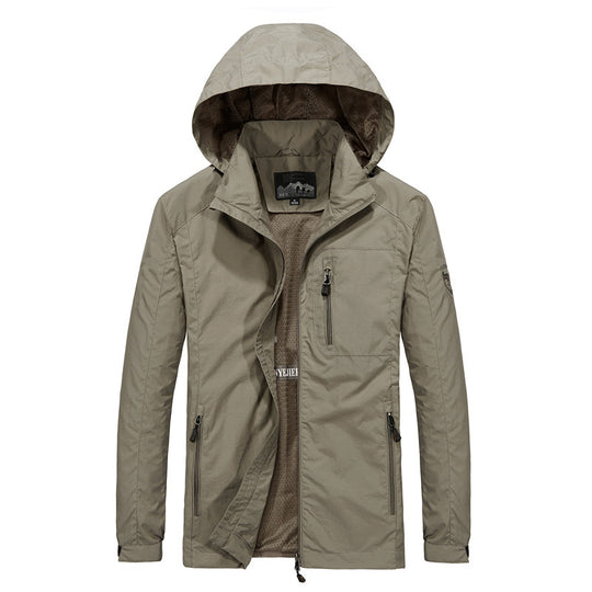 Herren Multifunktionale Outdoorjacke mit verstellbarer Kapuze Shop Nory