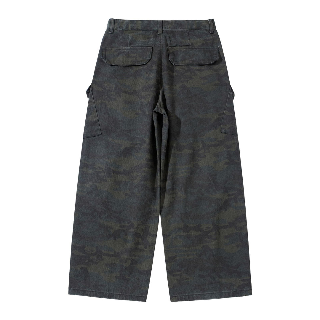 Damen Hochgeschnittene Cropped-Cargo-Hose im Utility‑Stil mit großen Klappentaschen Shop Nory