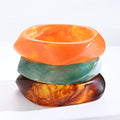 Damen Armreif-Set aus hochwertigem Acryl mit kunstvollem Design Shop Nory