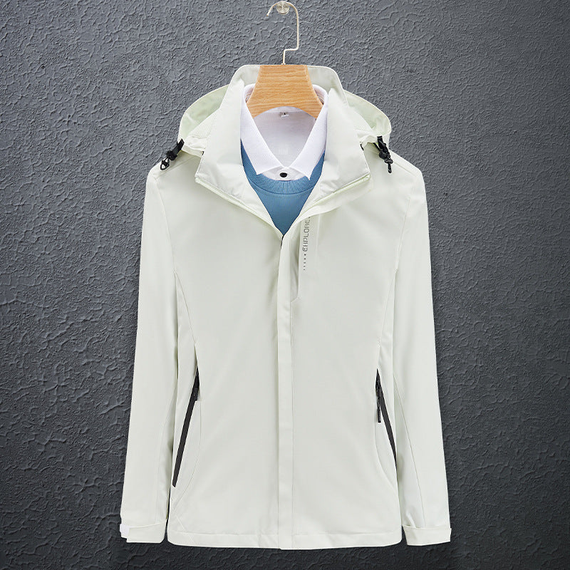 Herren Leichte Softshell-Funktionsjacke mit atmungsaktivem Meshfutter und verstellbarer Kapuze Shop Nory