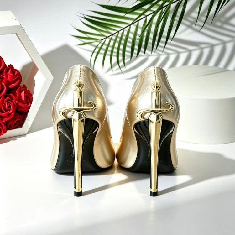 Damen Luxuriöse Absatzpumps mit Dolch‑Ornament am Stiletto Shop Nory
