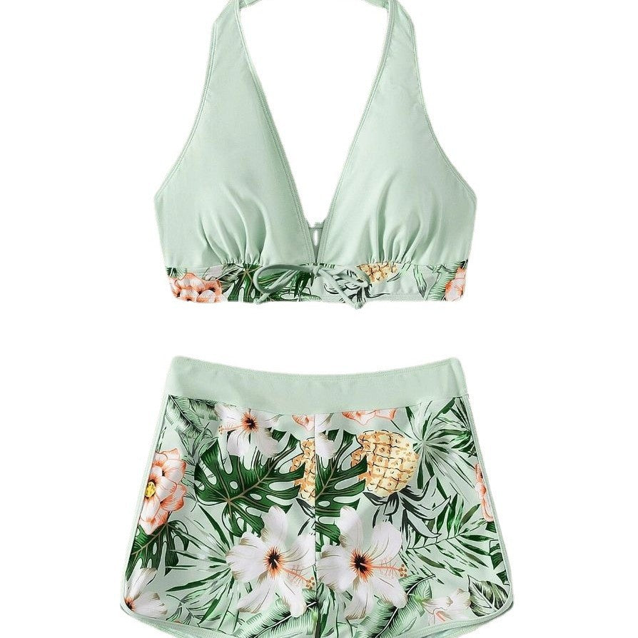 Damen Sportliches Bikiniset mit floralem Design