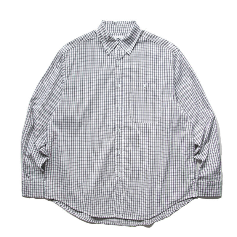 Herren Oversize-Kariertes Hemd im Boxy-Cut mit Button-Down-Kragen und gerundetem Saum Shop Nory