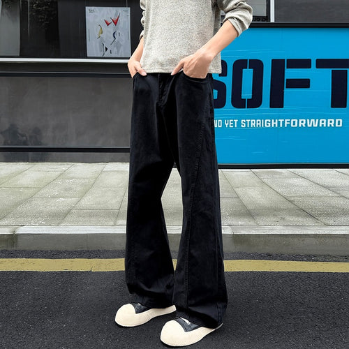 Herren Weit geschnittene Canvas-Hose mit extra weitem Bein und tiefem Schritt Shop Nory