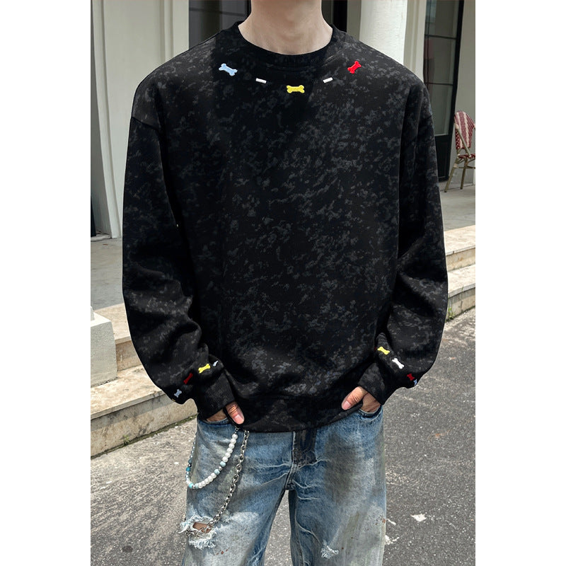 Herren Lässiger Sweatshirt mit bunten Akzenten Shop Nory