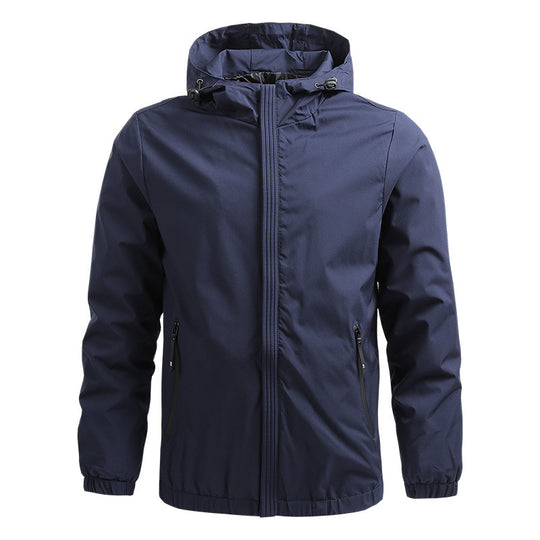 Herren Wasserabweisende Softshelljacke mit Kapuze, verdecktem Reißverschluss und elastischen Bündchen Shop Nory