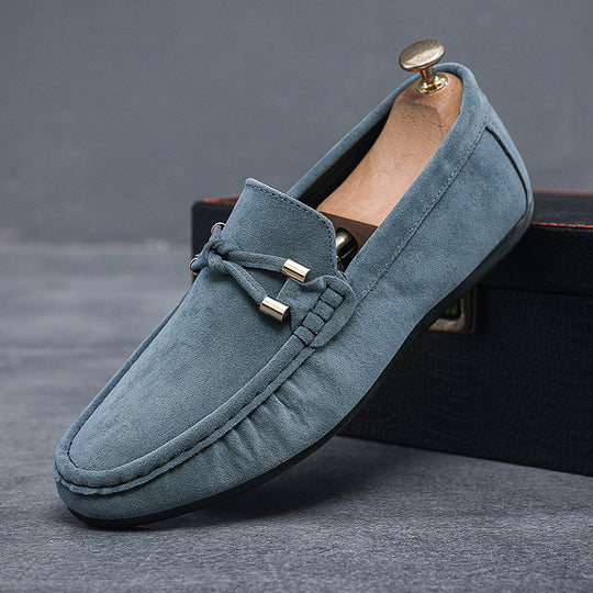 Herren Elegante Mokassins aus weichem Veloursleder