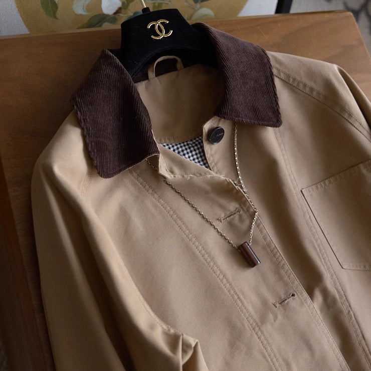 Damen Modische Übergangsjacke mit weichem Kragen Shop Nory