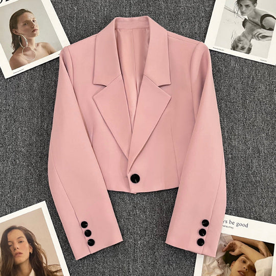Damen Blazerjacke mit tailliertem Schnitt und elegantem Revers