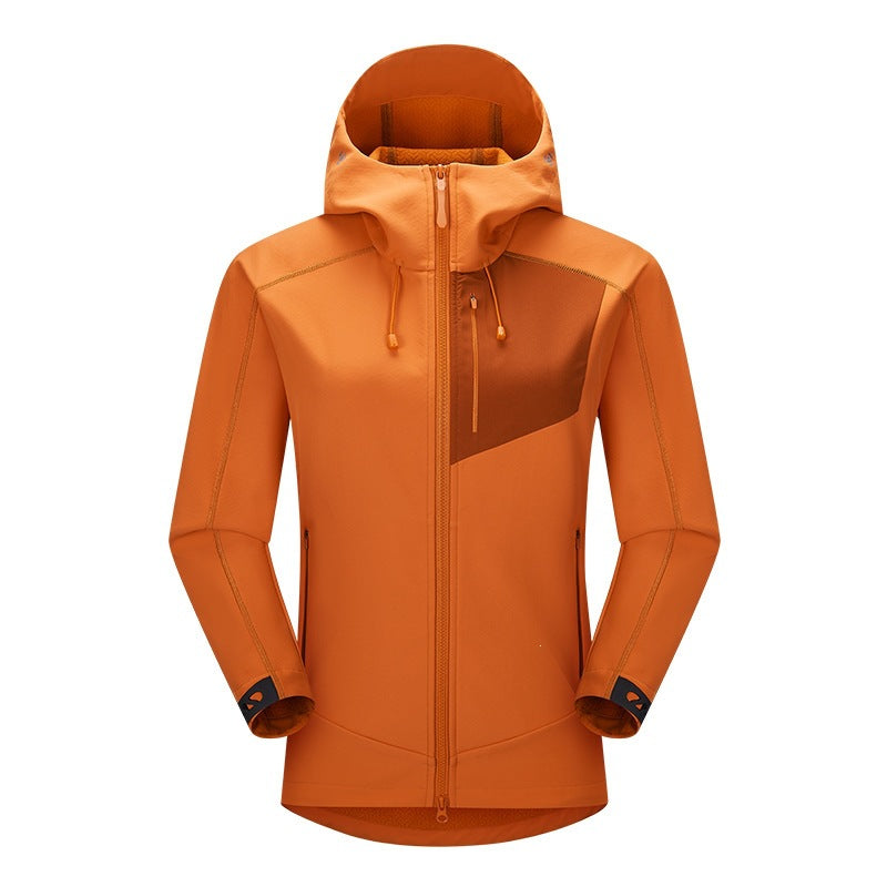 Herren Softshell-Trekkingjacke mit Kapuze atmungsaktiv winddicht dehnbar Shop Nory