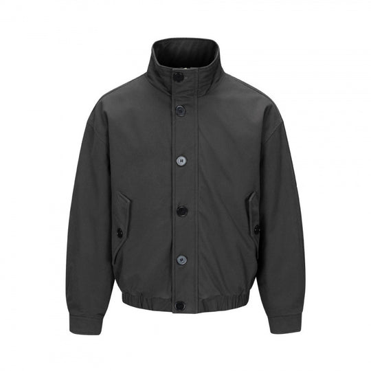 Herren Kurzblouson im Field-Look mit verstärktem Stehkragen, markanter Knopfleiste und Tunnelzugsaum Shop Nory