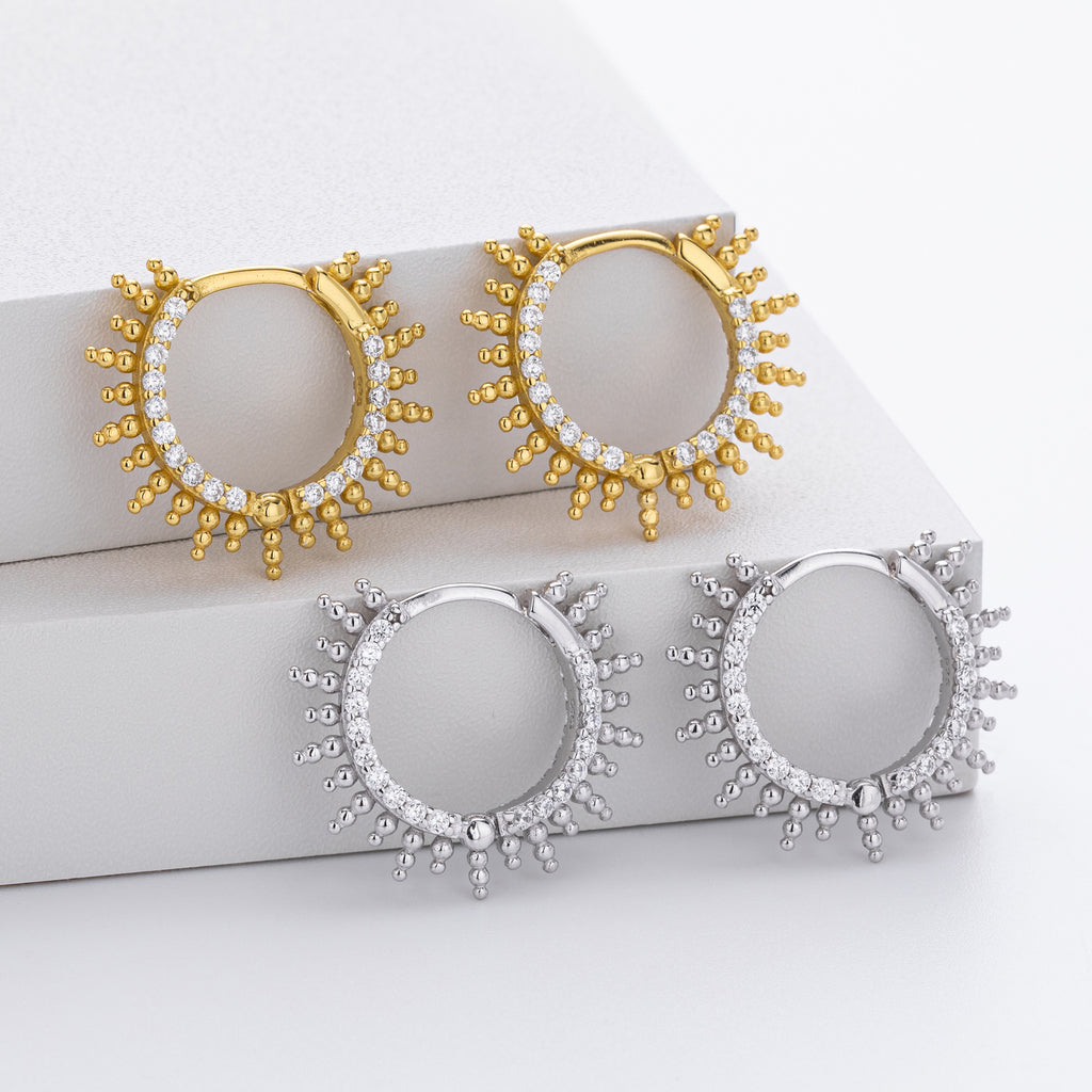 Damen Ohrstecker mit funkelnden Zirkonia Shop Nory