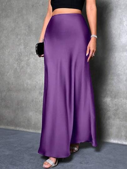 Damen Maxirock mit fließendem Schnitt und elegantem Fall